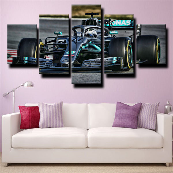 Formula 1 Car Mercedes W10 Canvas Wall Art