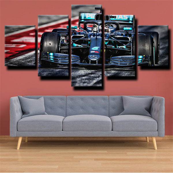 Formula 1 Car Mercedes W10 Canvas Wall Art
