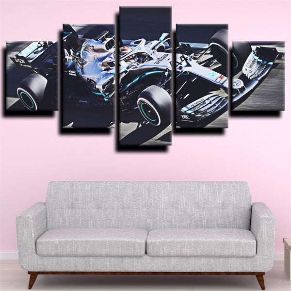 Formula 1 Car Mercedes W10 Canvas Wall Art