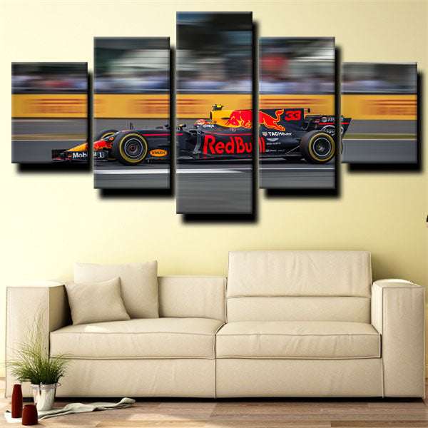 Formula 1 Car No.33 Red Bull Canvas Wall Art