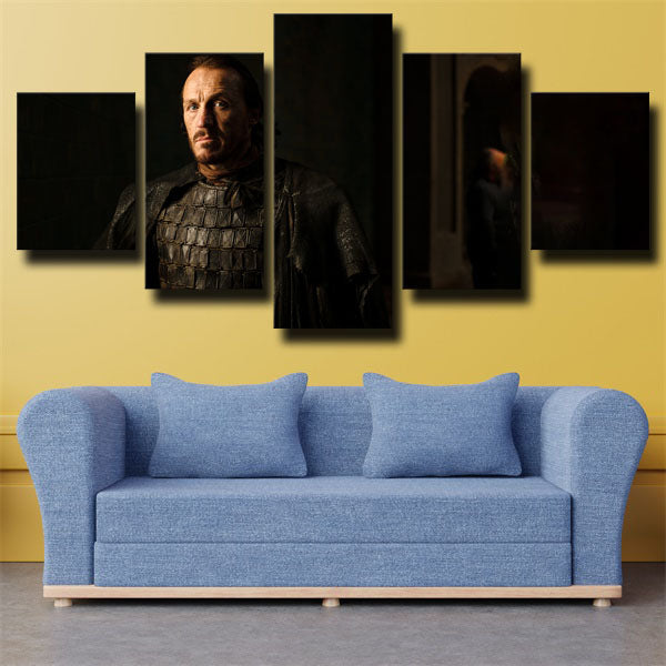 Game Of Thrones Bronn Black Canvas Wall Art