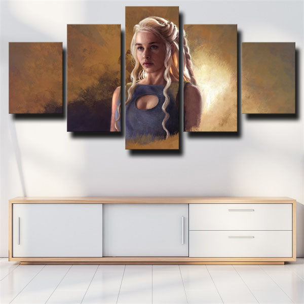 Game Of Thrones Dany Daenerys Targaryen Canvas Wall Art
