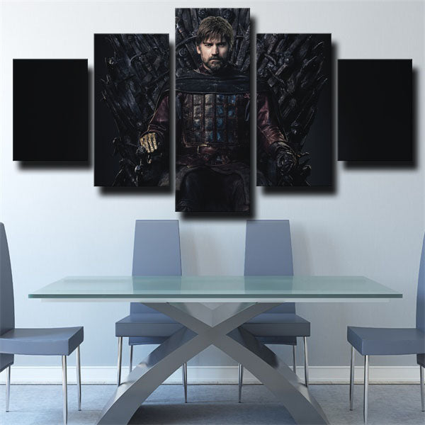 Game Of Thrones Jaime Lannister Black Canvas Wall Art