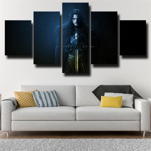Game Of Thrones Lord Snow Jon Snow Canvas Wall Art