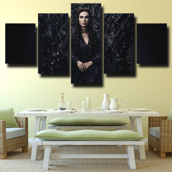 Game Of Thrones Melisandre Black Canvas Wall Art