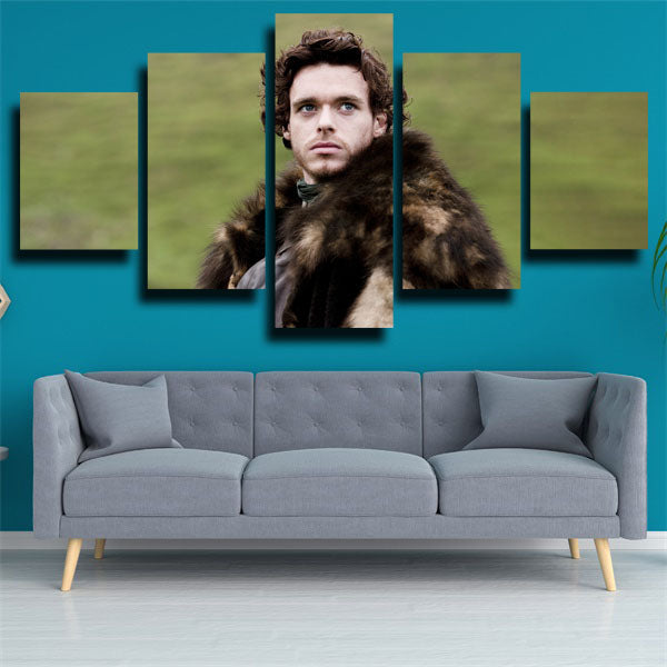Game Of Thrones The Young Wolf Robb Stark Canvas Wall Art
