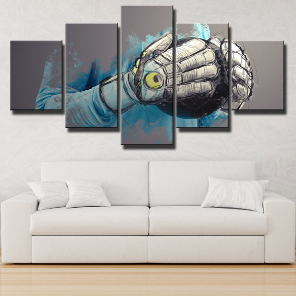 Goalkeeper Gloves Print Picture Canvas Wall Art