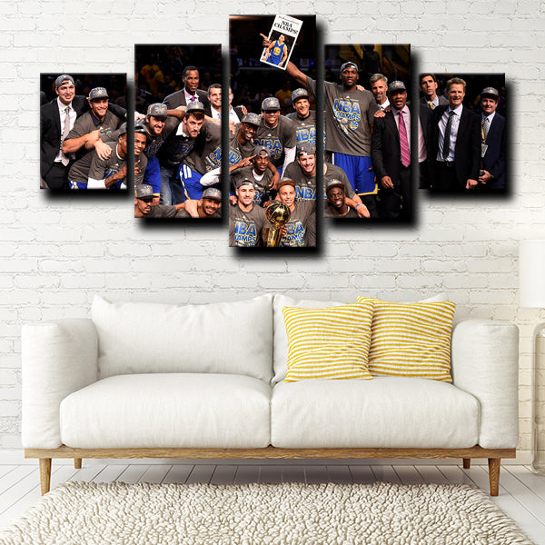 Golden State Warriors Champion Teammates Canvas Wall Art