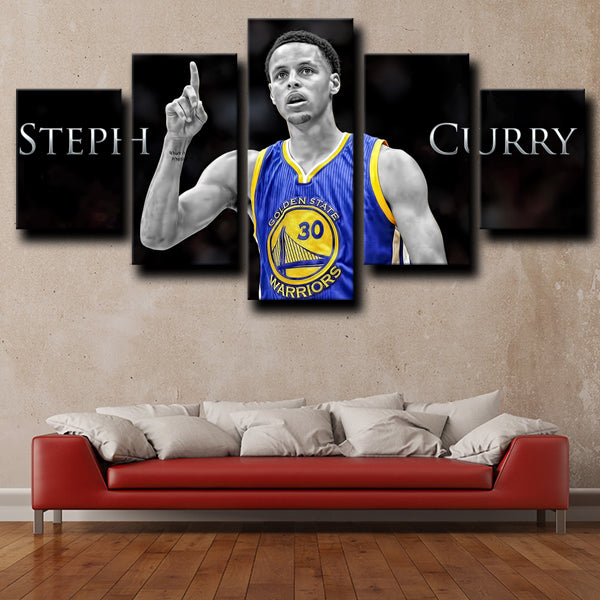 Golden State Warriors Chef Curry Guard Stephen Curry Canvas Wall Art