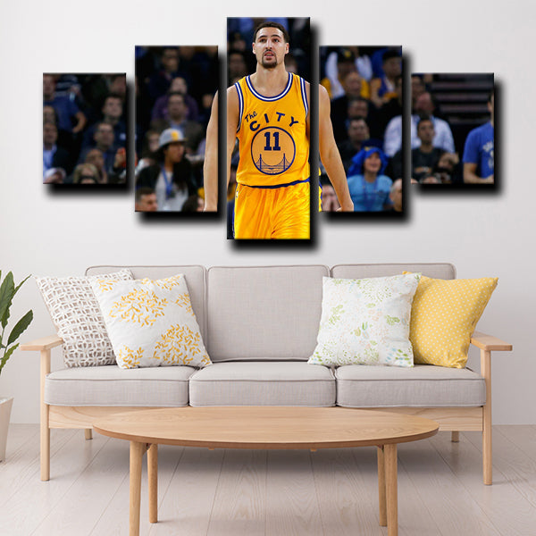 Golden State Warriors Full Back Buddha Klay Thompson Canvas Wall Art