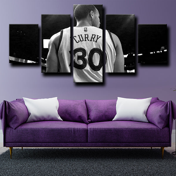 Golden State Warriors Guard Baby-Faced Assassin Stephen Curry Canvas Wall Art