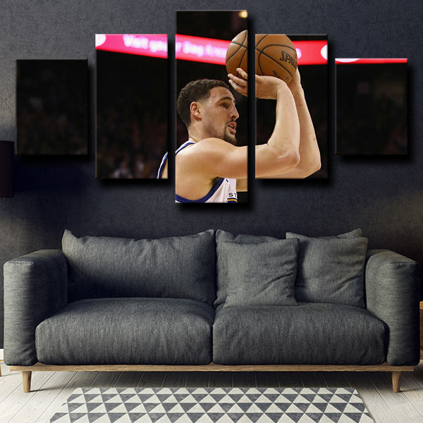 Golden State Warriors Guard Splash Brothers Klay Thompson Canvas Wall Art