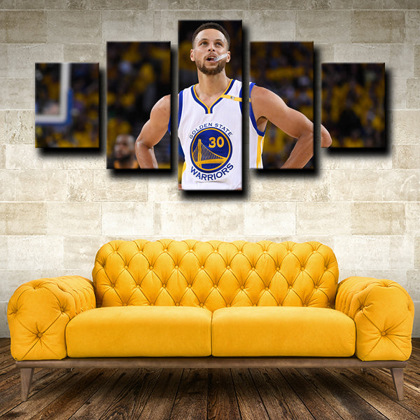 Golden State Warriors Splash Brothers Stephen Curry Canvas Wall Art