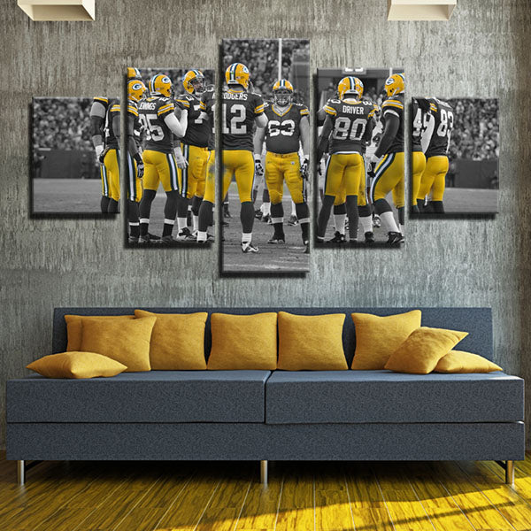 Green Bay Packers All Players Canvas Wall Art