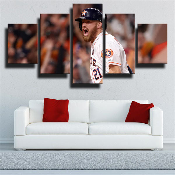 Houston Astros Houston Astros Fisher Derek Fisher Canvas Wall Art