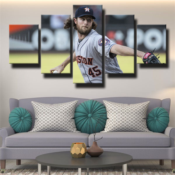 Houston Astros Pitcher Cole Train Gerrit Cole Canvas Wall Art