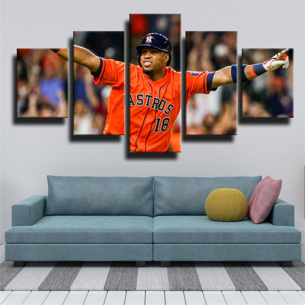 Houston Astros Pitcher Sanchize Aaron Sanchez Canvas Wall Art