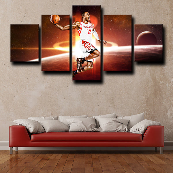 Houston Rockets Center Superman Dwight Howard Canvas Wall Art