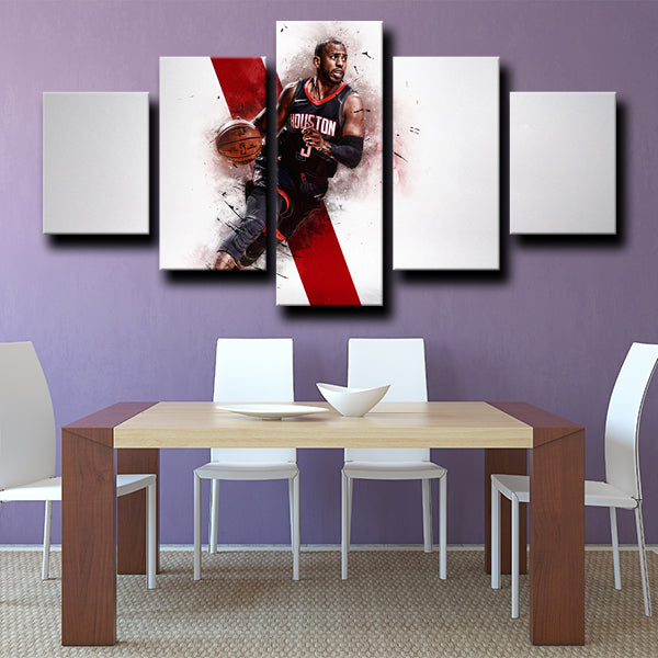 Houston Rockets Guard Cp3 Chris Paul Canvas Wall Art