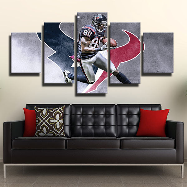 Houston Texans Johnson Emblem Canvas Wall Art