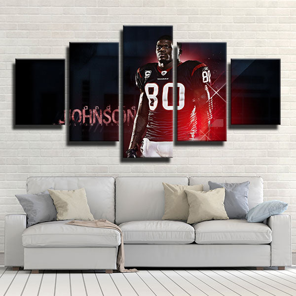 Houston Texans Wide Receiver The Natural Andre Johnson Canvas Wall Art