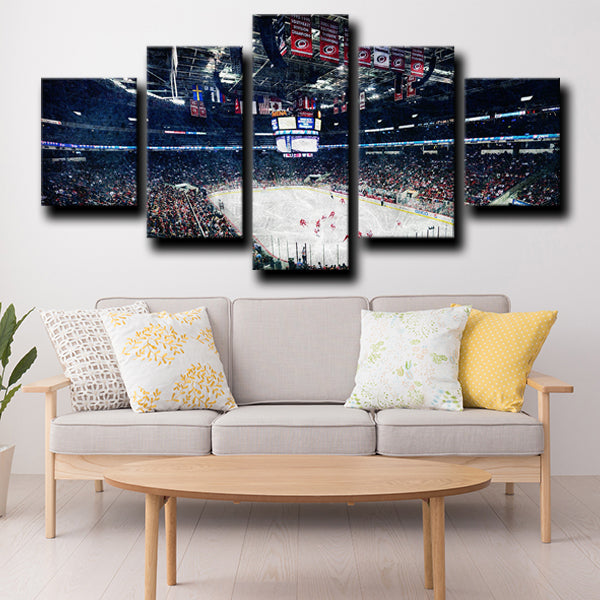 Hurricanes Carolina Pnc Arena Canvas Wall Art