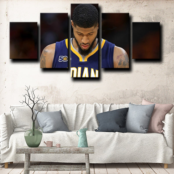 Indiana Pacers Forward Pg-13 Player Paul George Canvas Wall Art