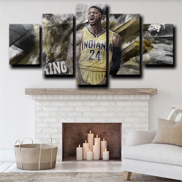Indiana Pacers Full Guard Pg-13 George Canvas Wall Art
