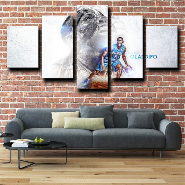 Indiana Pacers Guard Mr Feathery Victor Oladipo Canvas Wall Art