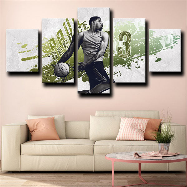 Indiana Pacers Guard Playoff P Paul George Canvas Wall Art