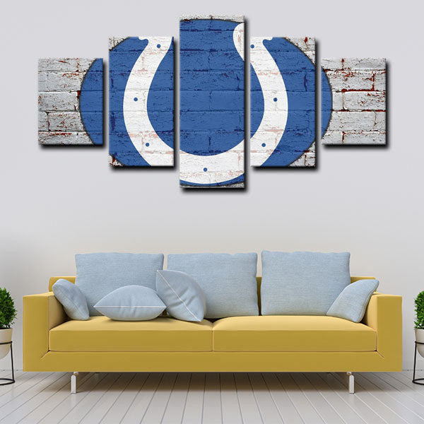 Indianapolis Colts Logo Canvas Wall Art Indianapolis Colts Logo Canvas Wall Art