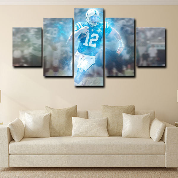 Indianapolis Colts Quarterback Wolverine Andrew Luck Canvas Wall Art