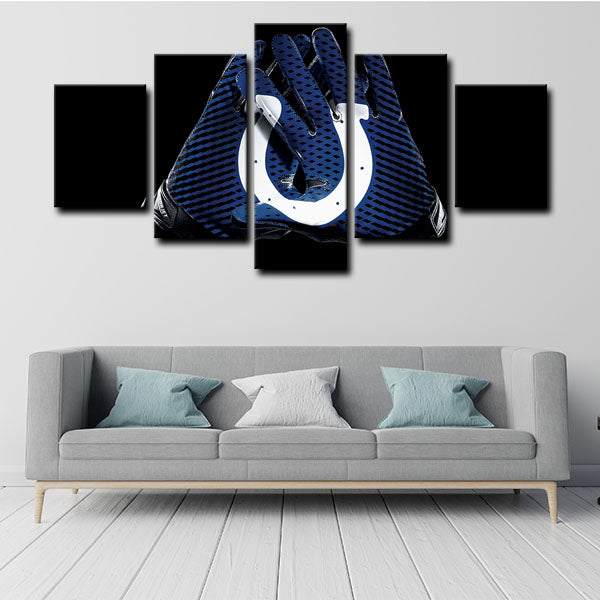 Indianapolis Colts Symbol Canvas Wall Art