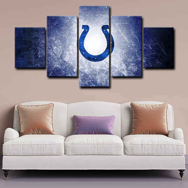 Indianapolis Colts Symbol Canvas Wall Art