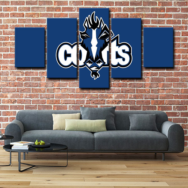 Indianapolis Colts Symbol Canvas Wall Art