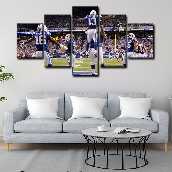 Indianapolis Colts Wide Receiver T.Y. Hilton Canvas Wall Art
