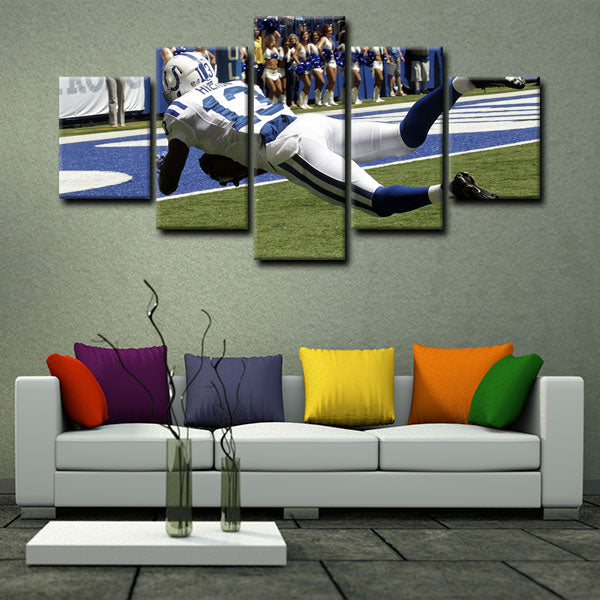 Indianapolis Colts Wide Receiver The Ghost Hilton Canvas Wall Art