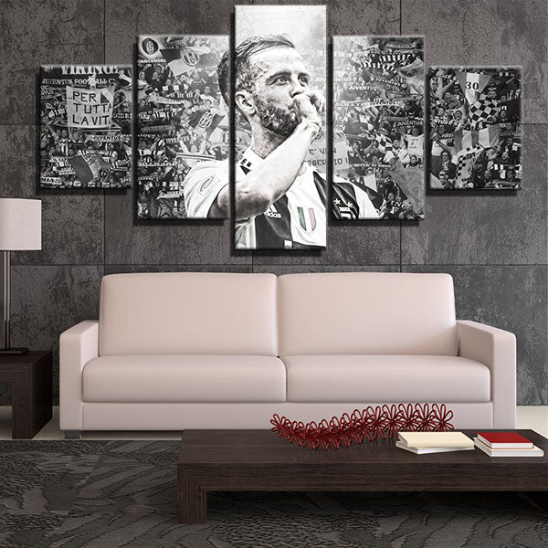 Juventus Fc Attacking Midfield Pjanic Canvas Wall Art