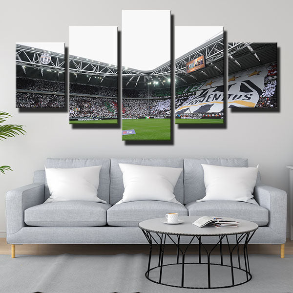 Juventus Fc Corner Of The Court Canvas Wall Art