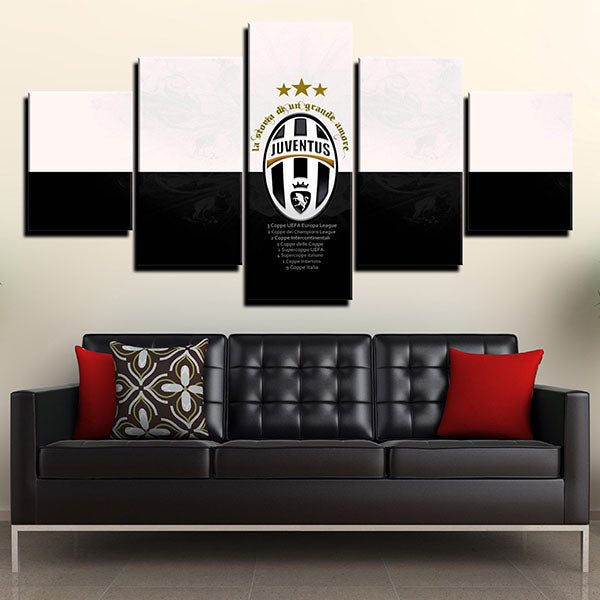 Juventus Fc Emblem Canvas Wall Art