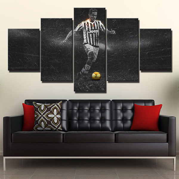 Juventus Fc Forward Alvarito Morata Canvas Wall Art