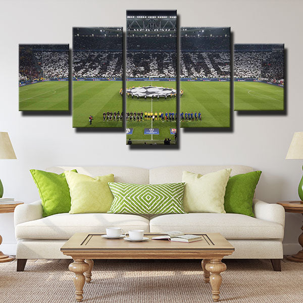 Juventus Fc Forward Green Venue Canvas Wall Art