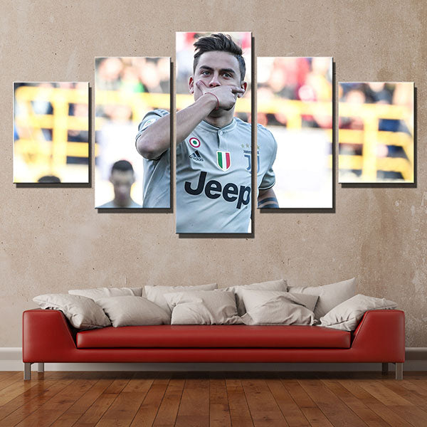 Juventus Fc Forward La Joya Paulo Dybala Canvas Wall Art