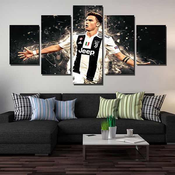Juventus Fc Forward La Joya Paulo Dybala Canvas Wall Art