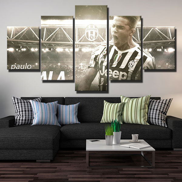 Juventus Fc Forward La Joya Paulo Dybala Canvas Wall Art