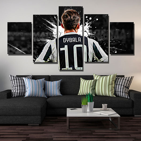 Juventus Fc Forward The Jewel Paulo Dybala Canvas Wall Art