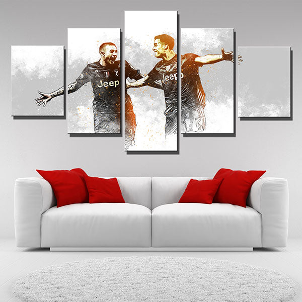 Juventus Fc Player Canvas Wall Art