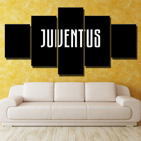 Juventus Fc Team Name Canvas Wall Art