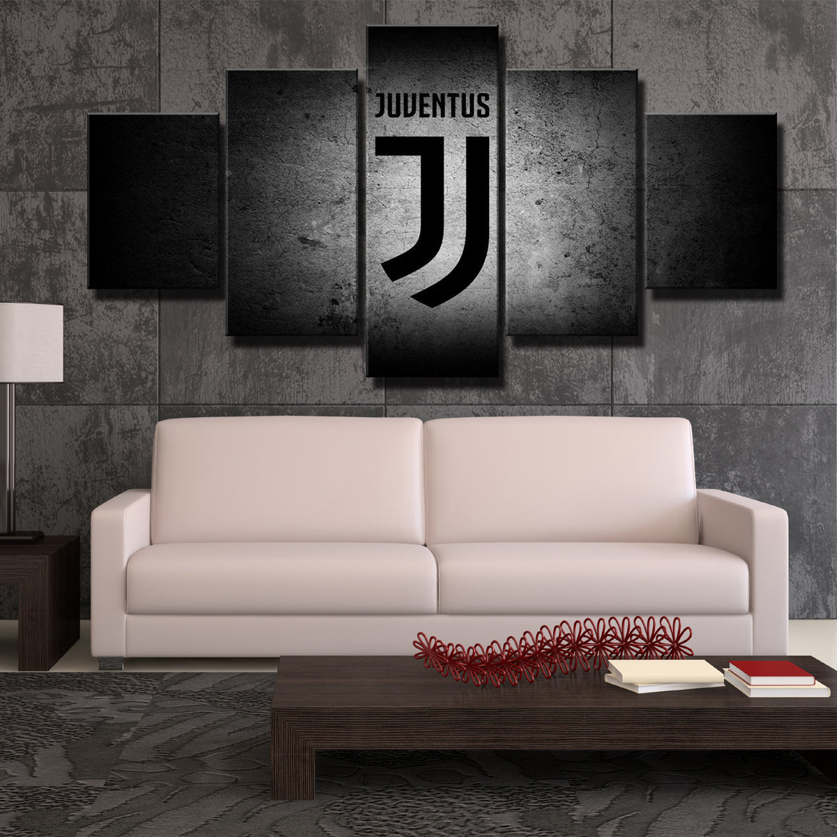 Juventus Fc Wall Emblem Canvas Wall Art