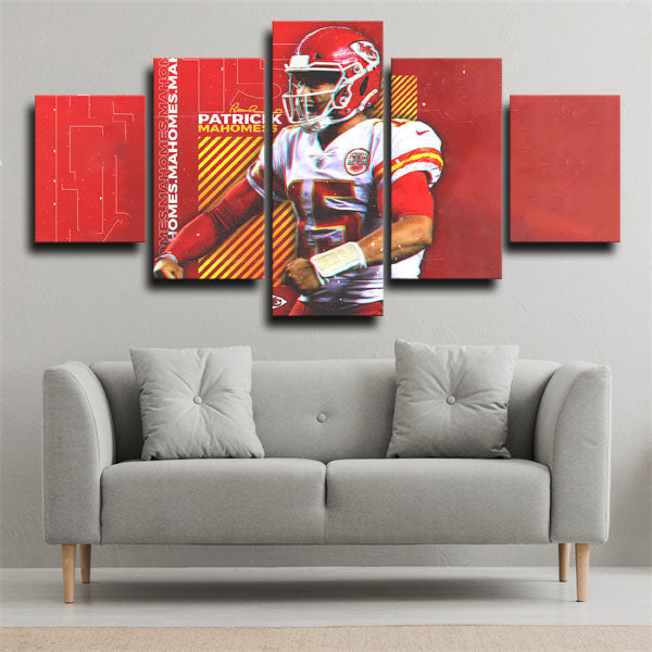 Showtime Patrick Mahomes Canvas Wall Art